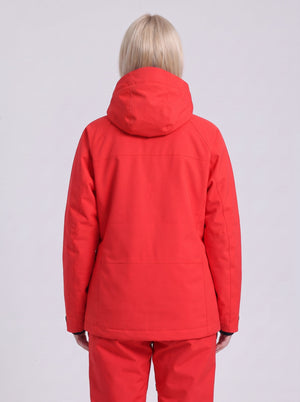 #red back of Women's Snowboard Jacket