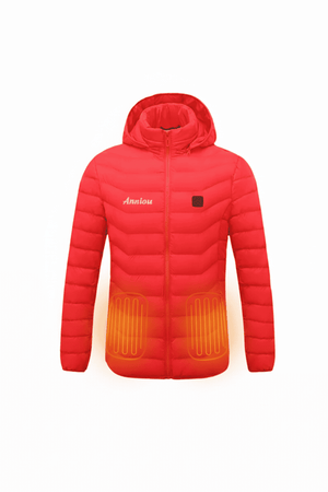 Ein-Knopf Daunenjacke mit Heizung