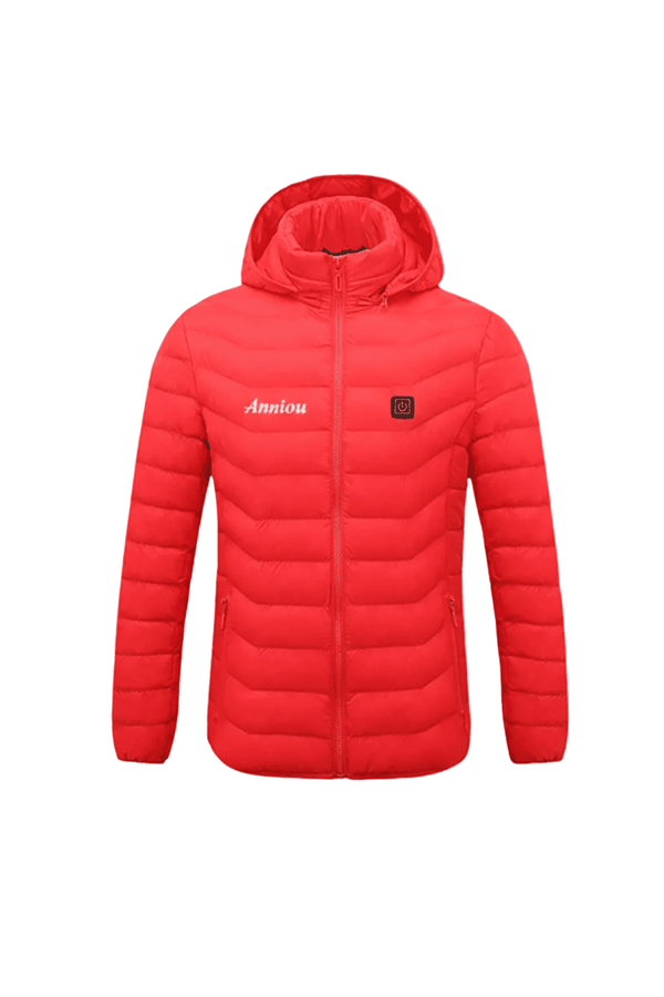 Ein-Knopf Daunenjacke mit Heizung