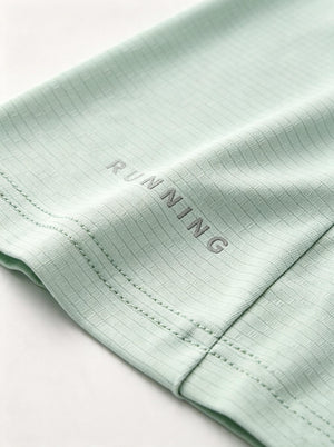 #lightgreen reflective logo on the hem
