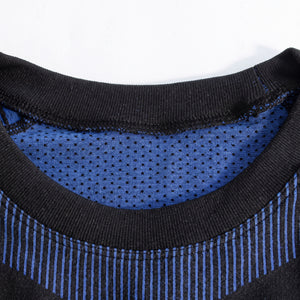 round neck #Blackblue Compression Base Layer
