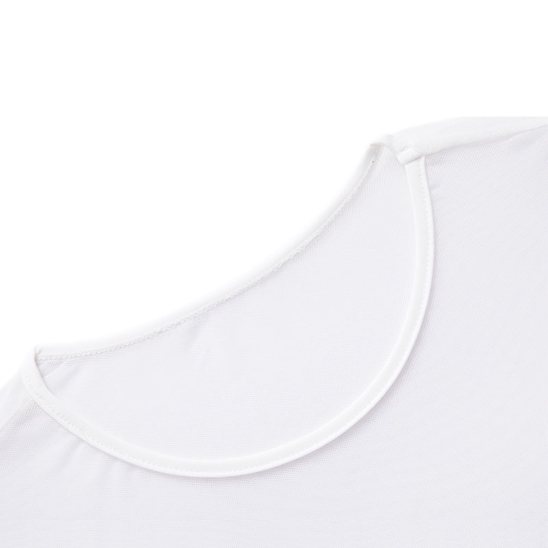 round neck golf mesh layering top