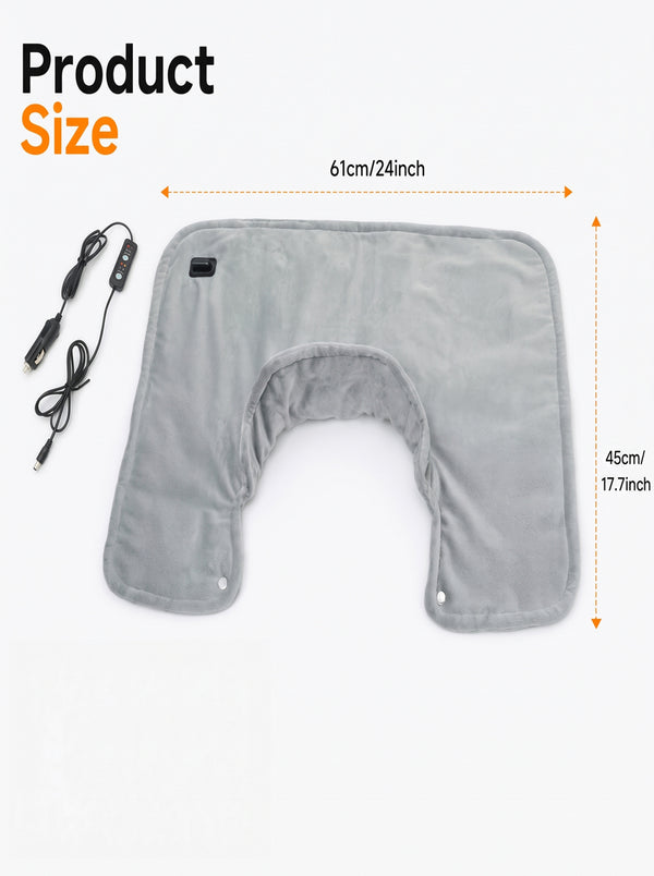 size information of #grey Heated Car Shawl