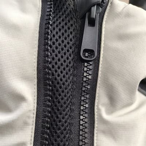 windproof ski jacket zippers