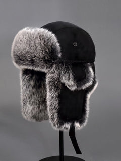 #Black Ear Protecting Cold Weather Hat