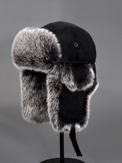 #Black Ear Protecting Cold Weather Hat