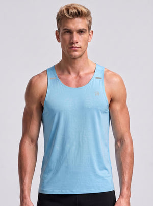 #skyblue Men's Antibacterial Seamless Vest