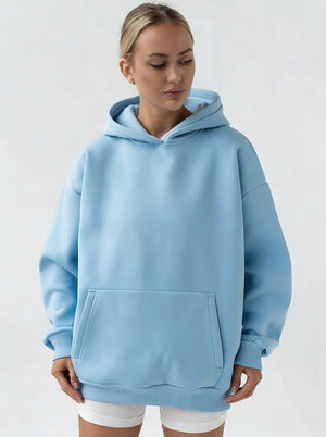 #skyblue Oversized Pullover Hoodie