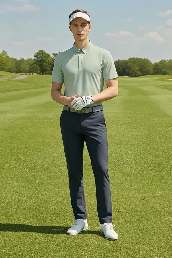 slim fit #green polo shirt