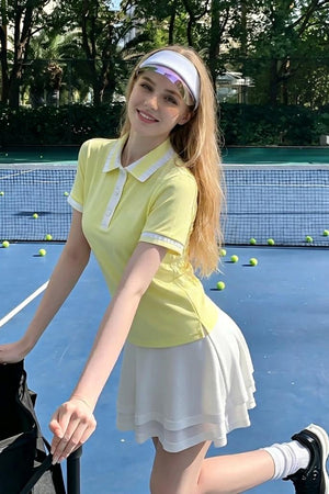 slim tennis polo