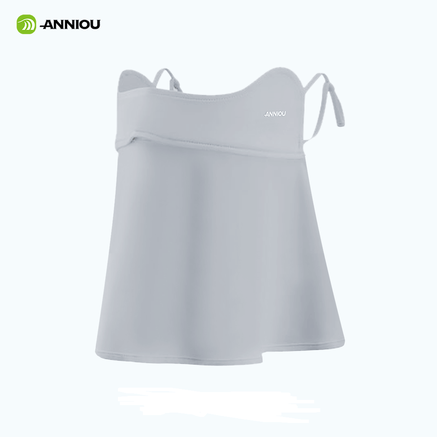 smoke grey Anniou UPF 50+ Anti UV Dust Face Cover 