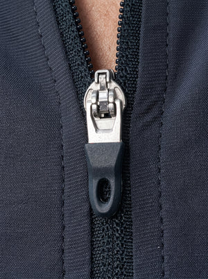 smooth zipper detail of #slateblue Breathable UV Protection Jacket