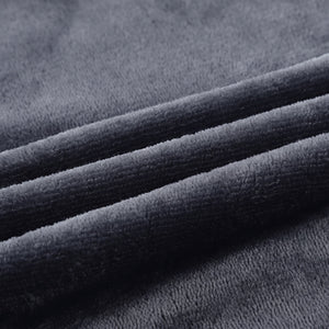 Close-up of soft thick dark grey flannel fabric texture