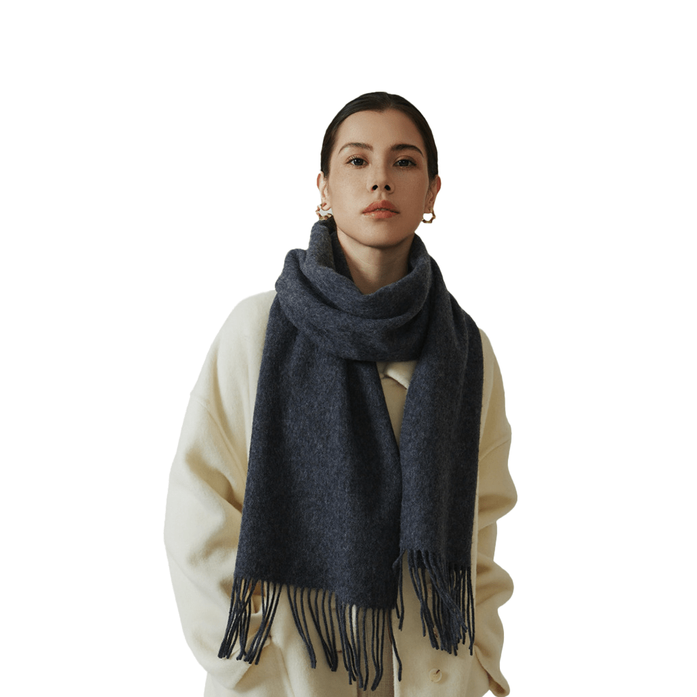 Solid Color Thick Wool Scarf - Sidiou Group