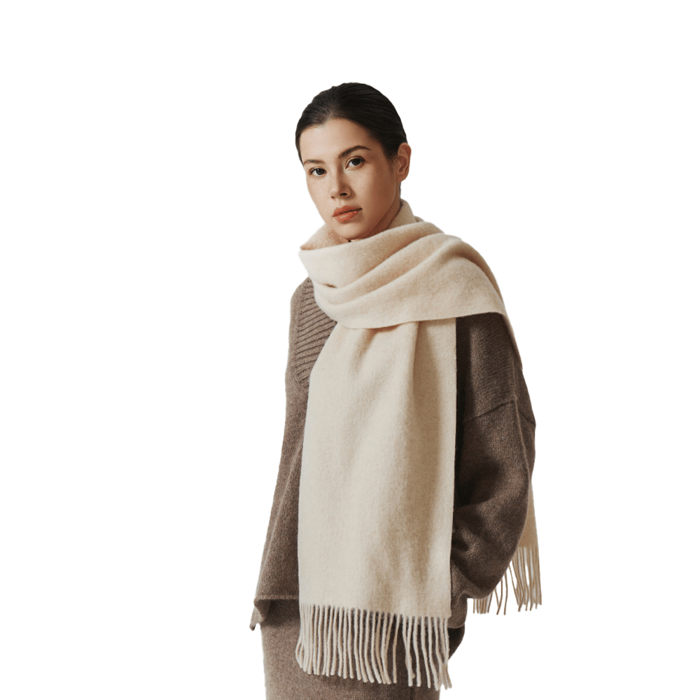 Solid Color Thick Wool Scarf - Sidiou Group