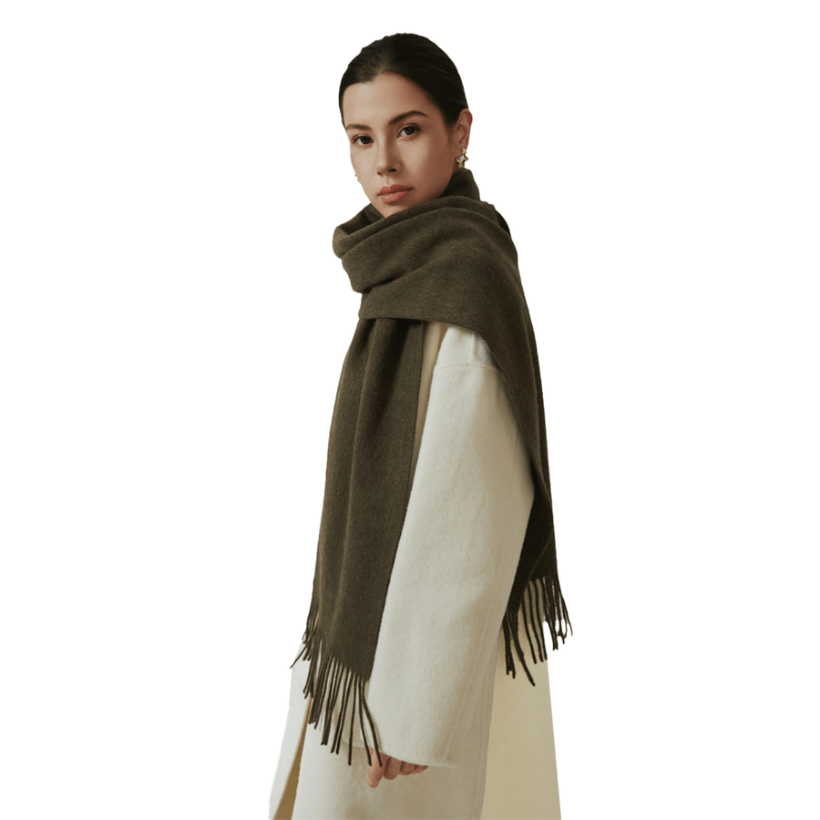 Solid Color Thick Wool Scarf - Sidiou Group