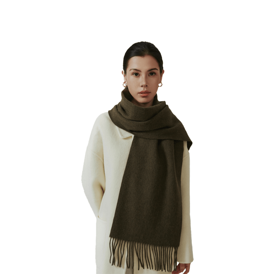 Solid Color Thick Wool Scarf - Sidiou Group