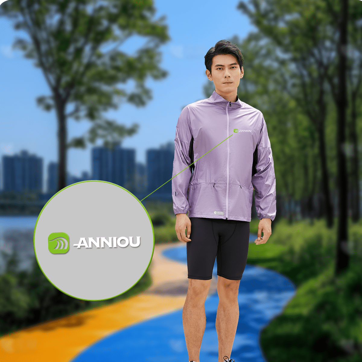 Stand Collar UV Protection Windbreaker - Sidiou Group