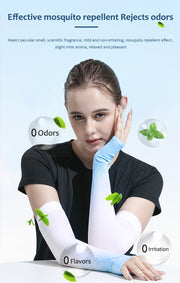 Sun Protection Ice Silk Color Gradient Uv Arm Sleeves - Sidiou Group