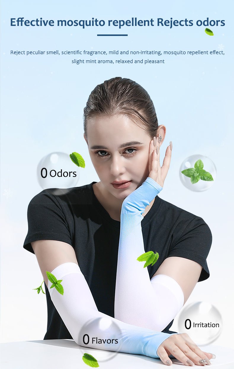 Sun Protection Ice Silk Color Gradient Uv Arm Sleeves - Sidiou Group