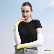 Sun Protection Ice Silk Color Gradient Uv Arm Sleeves - Sidiou Group