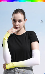 Sun Protection Ice Silk Color Gradient Uv Arm Sleeves - Sidiou Group