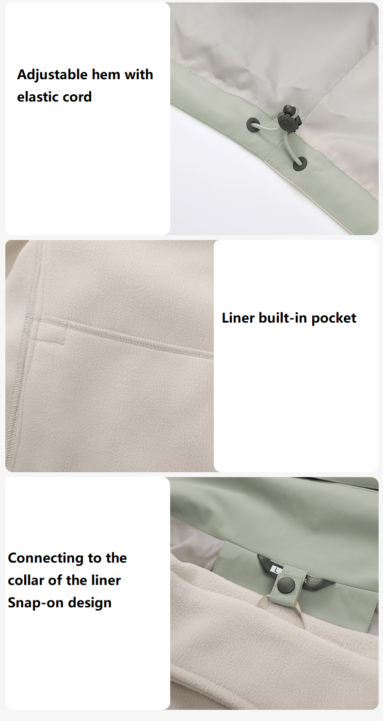 Three - in - one Climbing Jacket - Sidiou Group