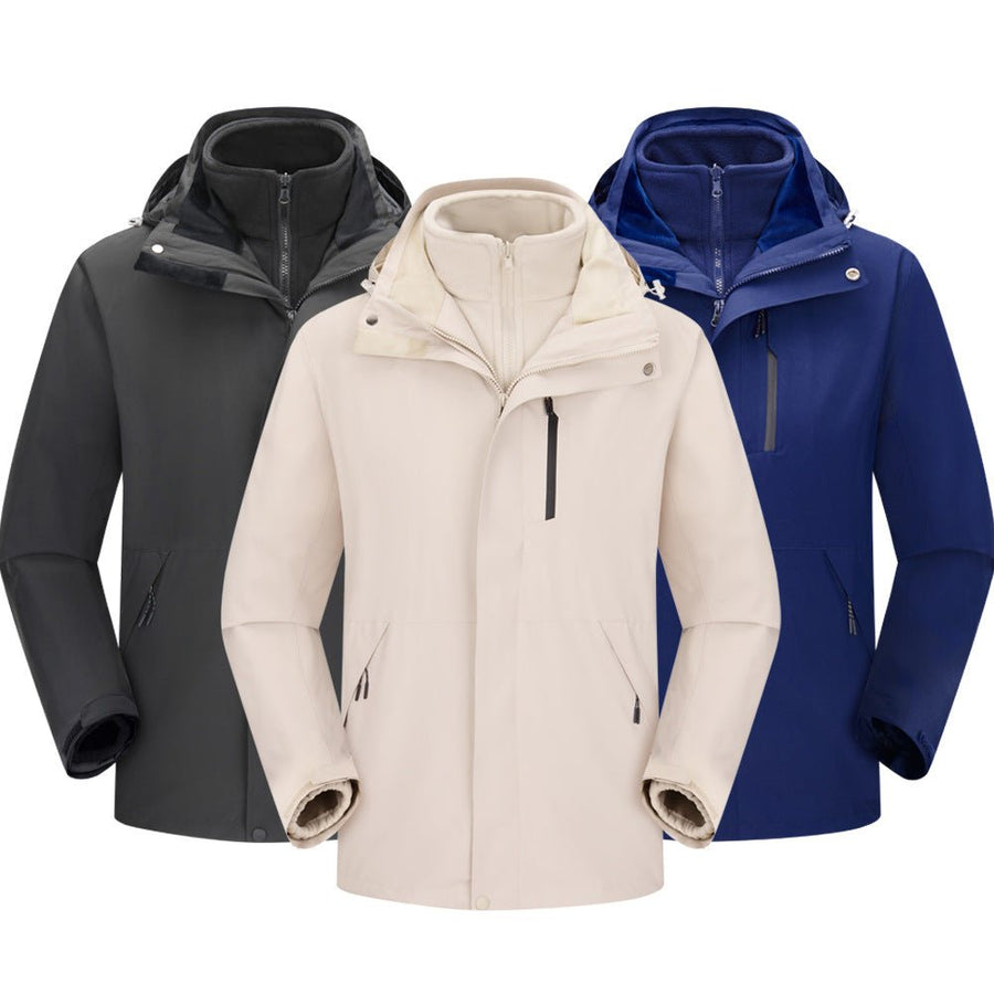 Three - in - One Detachable Waterproof Mountaineering Jackets - Sidiou Group
