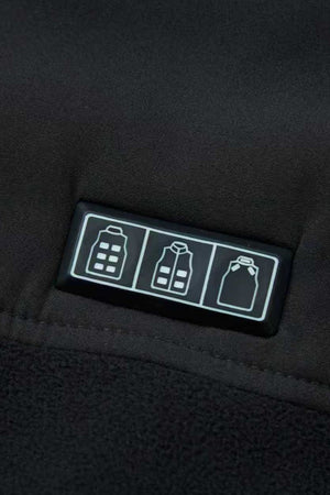 triple controls for heated gilet