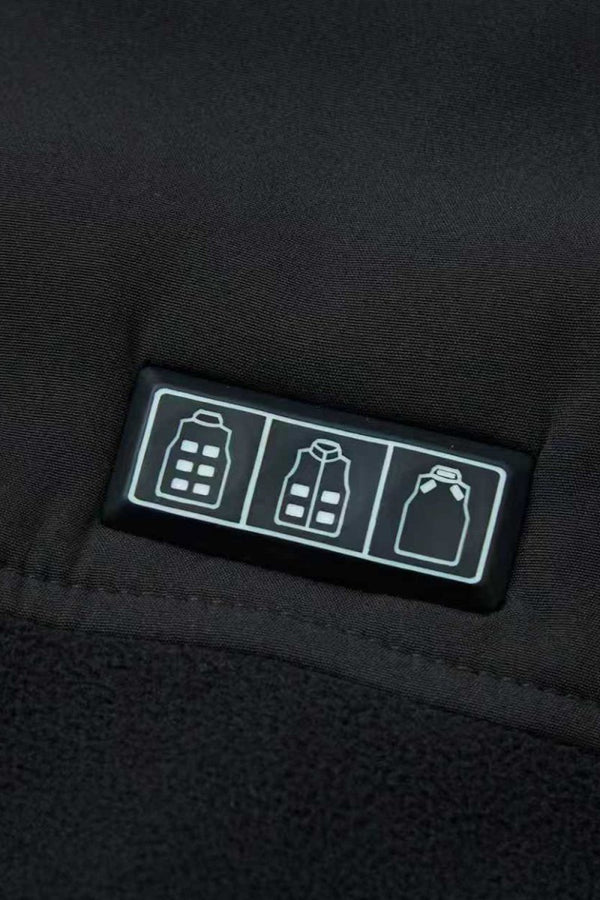 triple controls for heated gilet