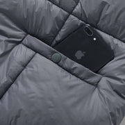 Two - in - One Grey Heated Blanket - Sidiou Group