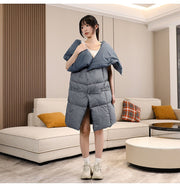 Two - in - One Grey Heated Blanket - Sidiou Group
