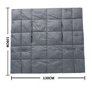 Two - in - One Grey Heated Blanket - Sidiou Group