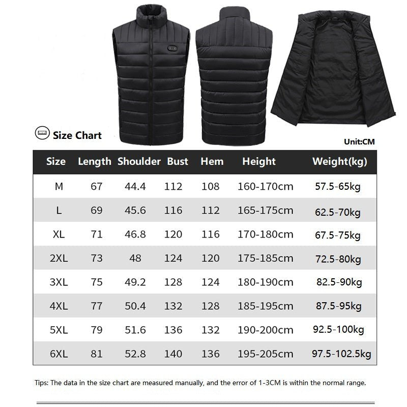 Unisex 15 Area Smart Heated Gilet - Sidiou Group