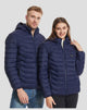 Unisex 21 Area Hooded Heated Down Jacket in blue