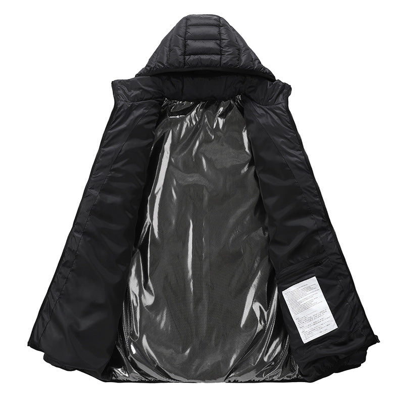 Unisex 25 Area Hooded Heated Lightweight Coat Anniou