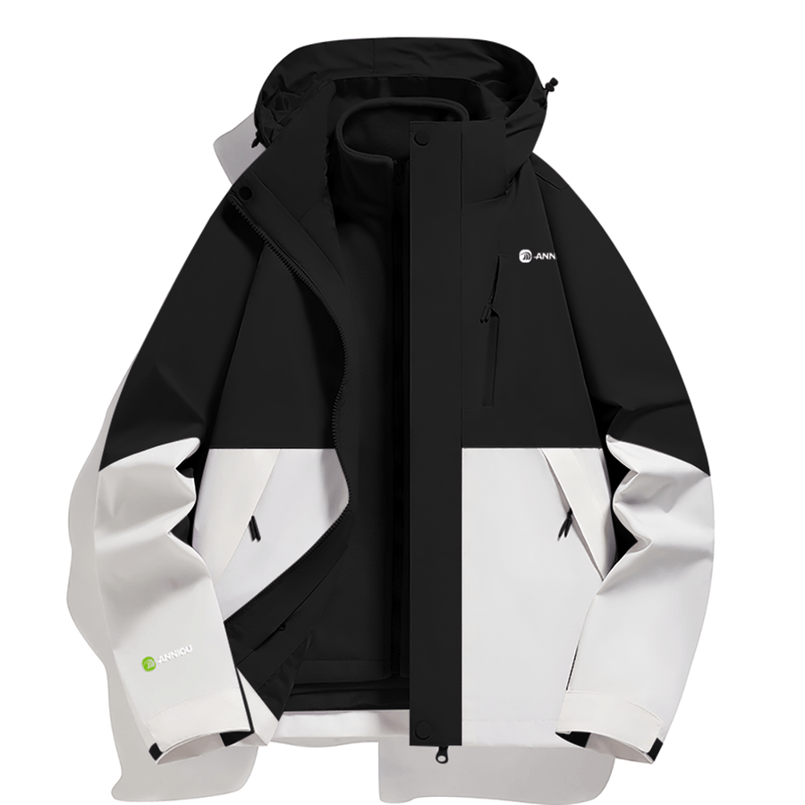 Unisex 3 - in - 1 Removable Polar Fleece Hiking Jacket - Sidiou Group