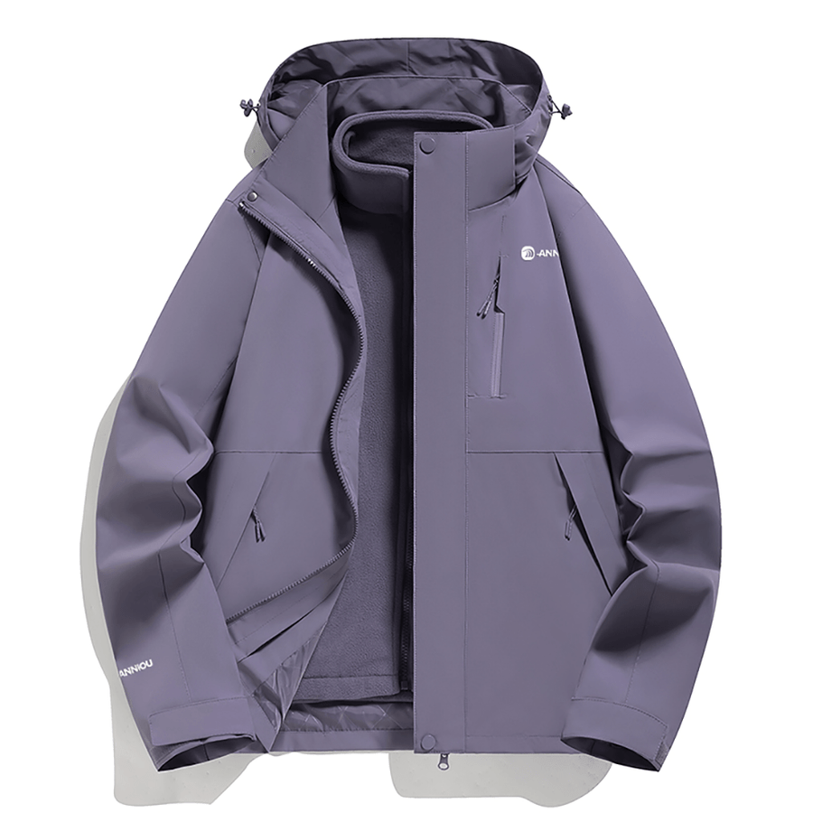 Unisex 3 - in - 1 Removable Polar Fleece Hiking Jacket - Sidiou Group
