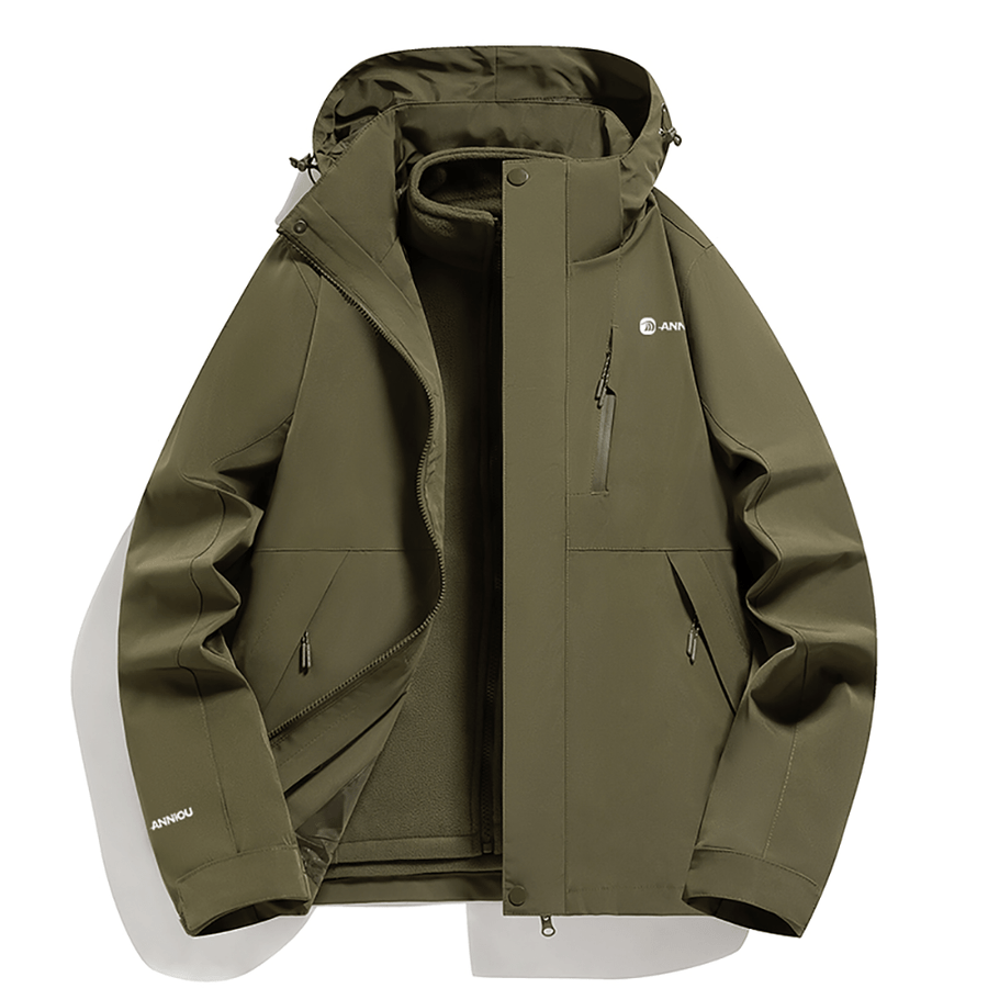 Unisex 3 - in - 1 Removable Polar Fleece Hiking Jacket - Sidiou Group