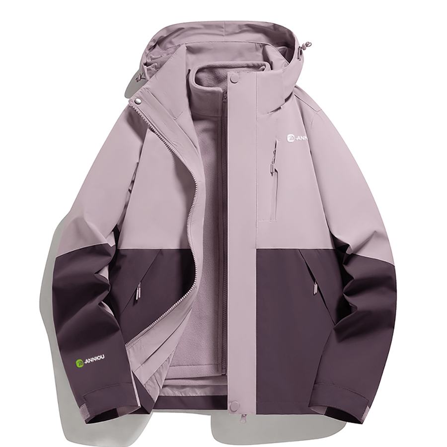 Unisex 3 - in - 1 Removable Polar Fleece Hiking Jacket - Sidiou Group