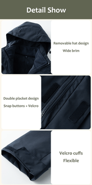 Unisex 3 - in - 1 Removable Polar Fleece Hiking Jacket - Sidiou Group