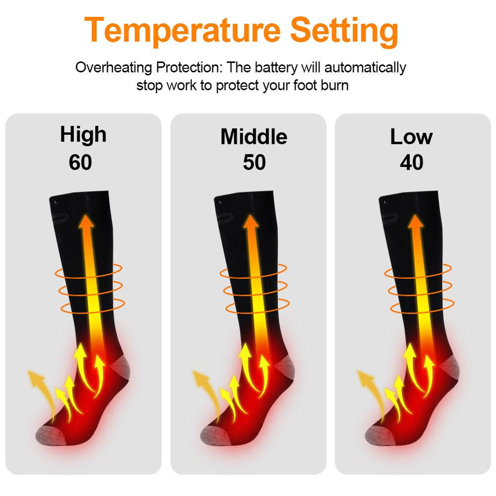 Unisex Cashmere Thermal Heating Socks settings