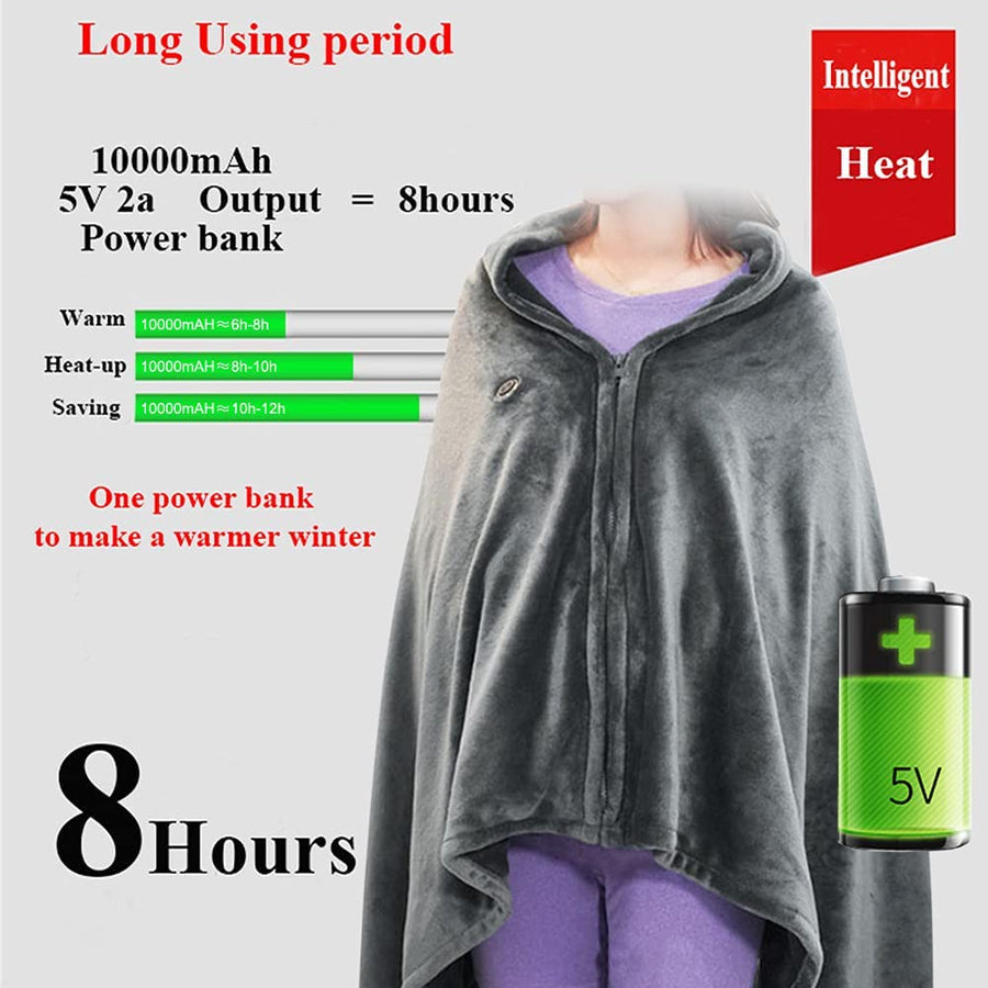 Unisex Heated Shawl Blanket - Sidiou Group