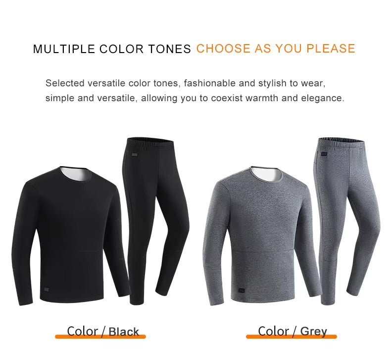 Unisex Heated Thermal Underwear Set - Sidiou Group