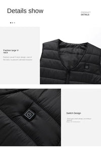 Unisex Heated V Neck Gilet - Sidiou Group