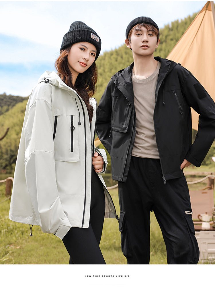 Unisex Hooded Waterproof Jacket - Sidiou Group
