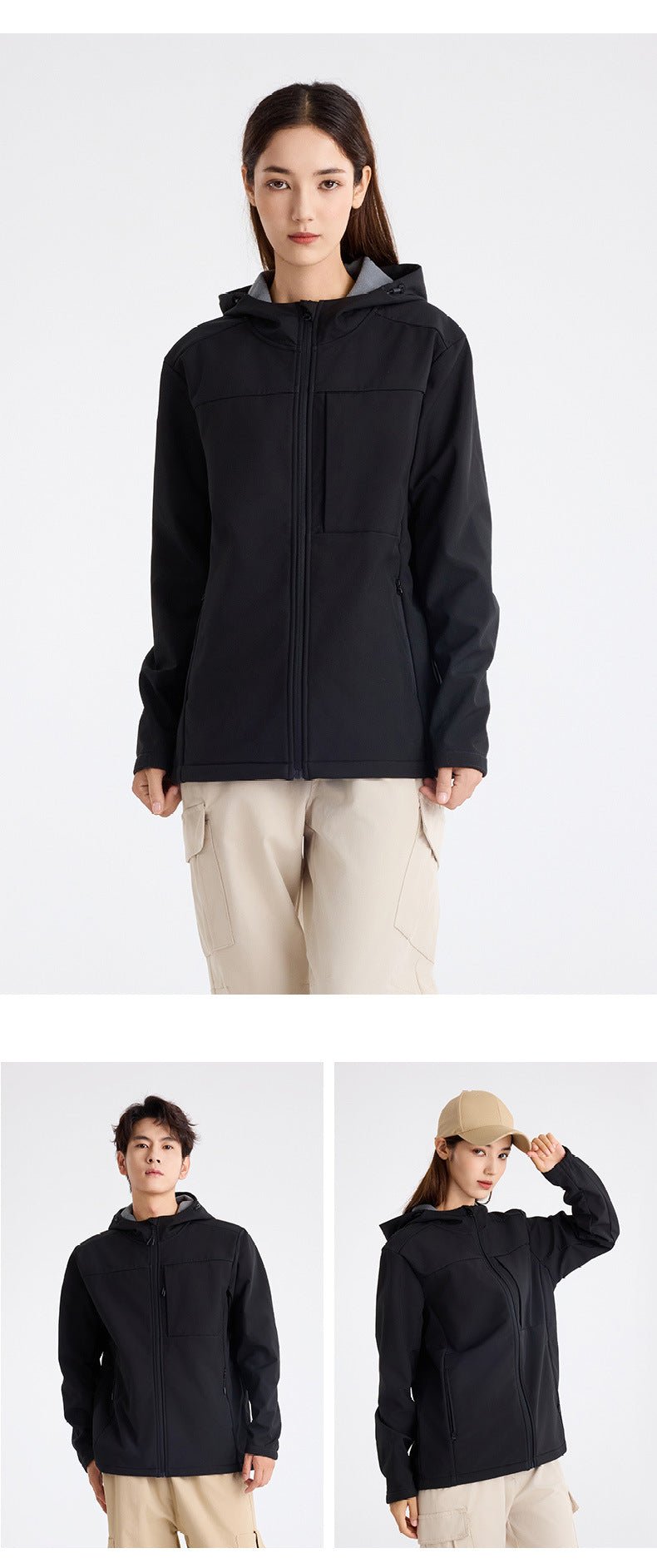 Unisex Softshell Hiking Jacket - Sidiou Group