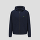 Navy Sports Zip Up Hoodie by Anniou