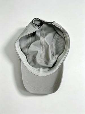 #grey lightweight packable running baseball cap