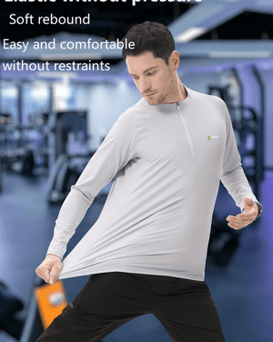 Anniou UPF 100+ Quarter Zip Sweatshirt stretching material